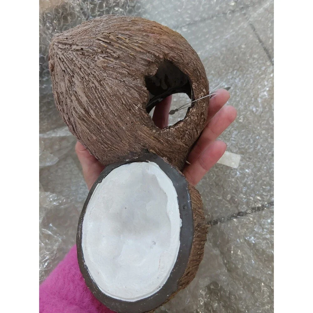 Exoterra Reptile set -Coconut Cave Hide And Water Dish For Terrarium Tropical